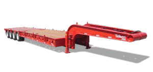 Fixed gooseneck oil field trailer