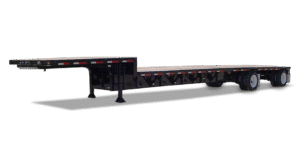 Drop deck oil field trailer